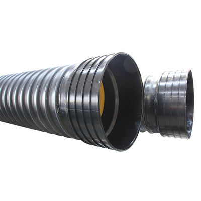 Plastic Ondergrondse HDPE Dubbele Muur Golfpijp 500mm*6m